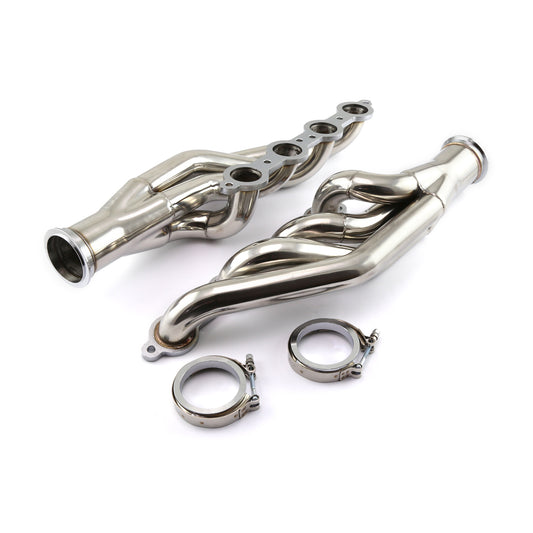 Chevy GM LS 4.8 5.3 6.0 Stainless Steel Turbo Exhaust Headers 1 3/4" Primary