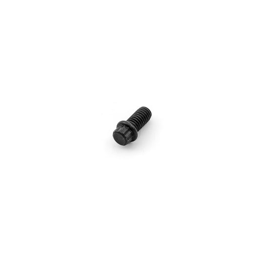 Perno de escape universal de 3/8" x 16 UNC - 1,000", 12 puntas, con óxido negro