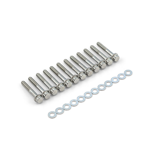 Kit de pernos de colector de admisión de acero de 12 puntos para Ford SB 289 302 351 Windsor