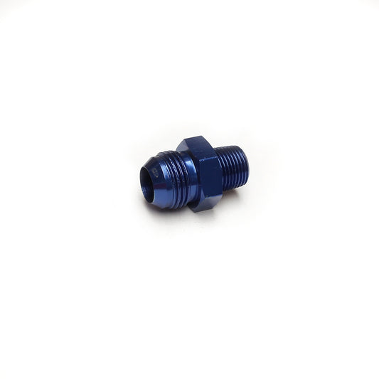 Adaptador de aluminio abocinado recto de 3/8" NPT a -10 AN macho