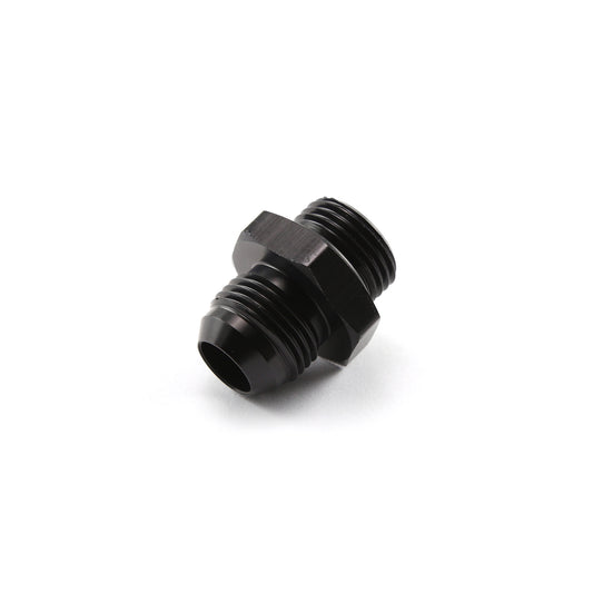 AN to AN ORB Fitting Male -8 AN to Male -8 AN O-Ring Black Anodized Aluminum