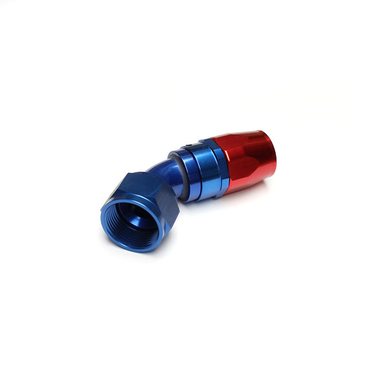 45 Degree Aluminum Swivel Braided Hose End Fitting -6 AN