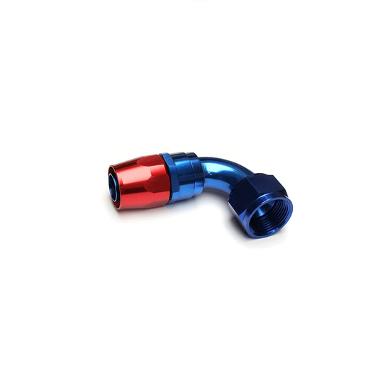 90 Degree Aluminum Swivel Braided Hose End Fitting -8 AN