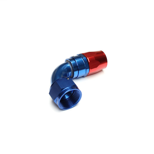 90 Degree Aluminum Swivel Braided Hose End Fitting -4 AN
