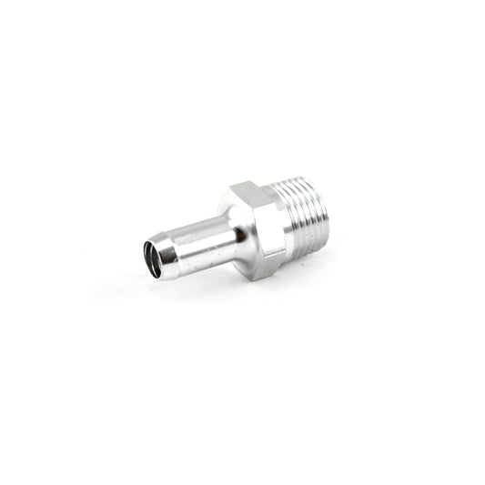 Accesorio de púas de aluminio, macho recto de 3/8" NPT a púas de 3/8"
