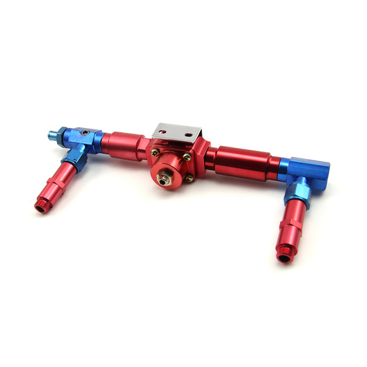 Registro de entrada de combustible y regulador de carburador de aluminio de 9/16-24 (compatible con: BG y Speedmaster)