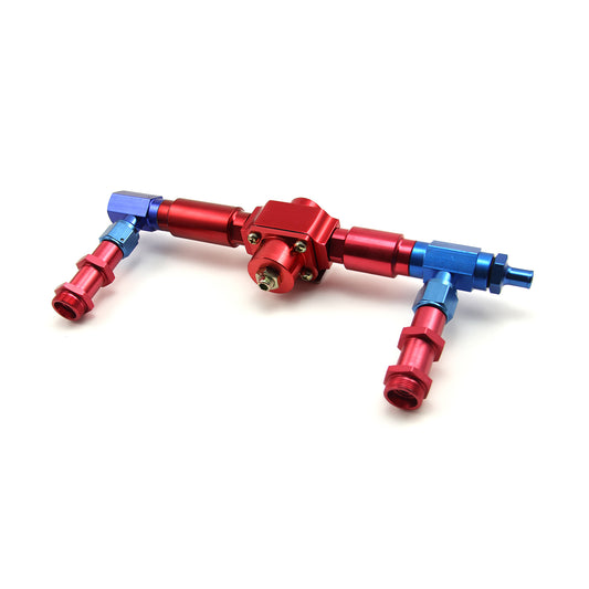 Registro de entrada de combustible y regulador de carburador de aluminio de 7/8-20 (compatible con Holley)