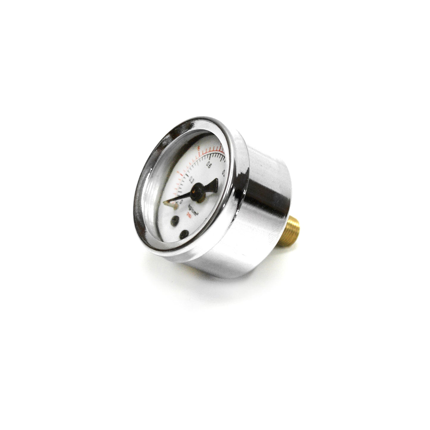 Línea de entrada de combustible para carburador trenzada de 7/8" x 20 (compatible con Holley) + manómetro