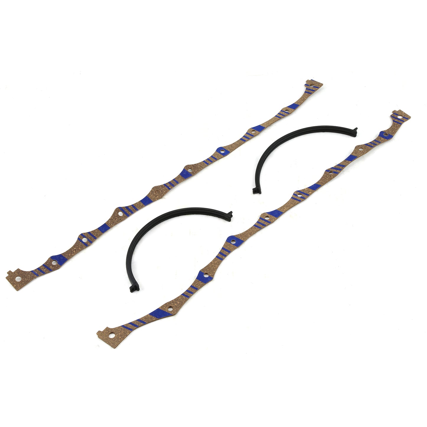 Juego de juntas de cárter de aceite de corcho de 4 piezas para Ford 302 351C Cleveland