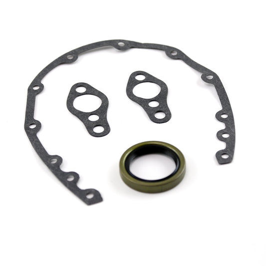 Juego de juntas de tapa de distribución con sello para Chevy SBC 350