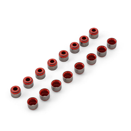 Sellos de vástago de válvula de acero y vitón de 11/32" (compatibles con guías de 0,530")