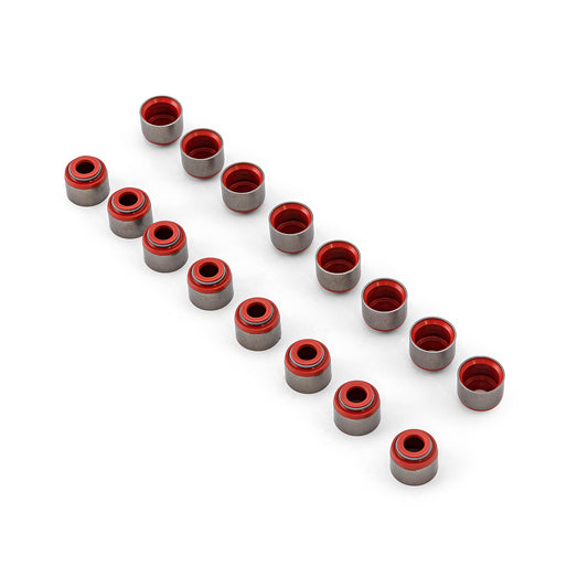 Sellos de vástago de válvula de acero y vitón de 11/32" (compatibles con guías de 0,530")
