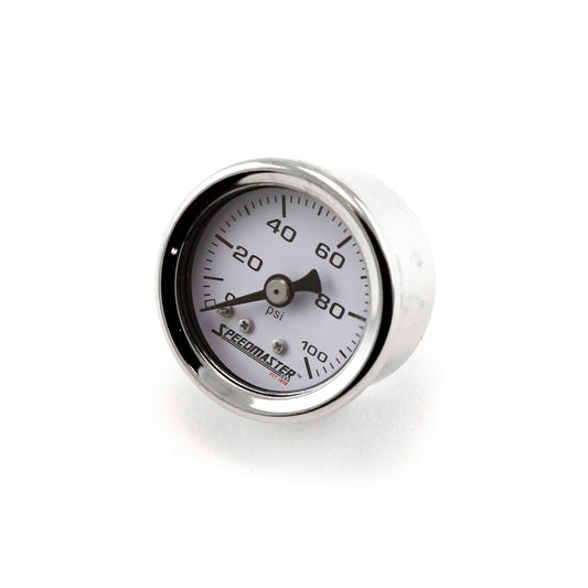 Manómetro de presión de combustible de 1-1/2" 0-100 psi (sin líquido)