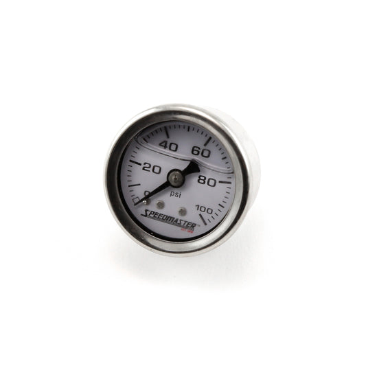 Manómetro de presión de combustible de 1-1/2" 0-100 psi lleno de líquido