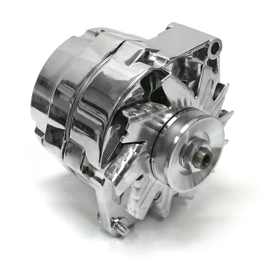 Alternador con regulador interno de 1 cable y correa trapezoidal universal 7127 GM 10SI, 100 A [cromado]