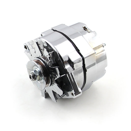 Alternador con regulador interno de 1 cable y correa trapezoidal universal 7127 GM 10SI, 100 A [cromado]