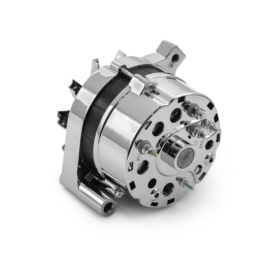 Alternador de alto rendimiento con correa trapezoidal de 110 A para Ford 1G (1963-1995) [cromado]