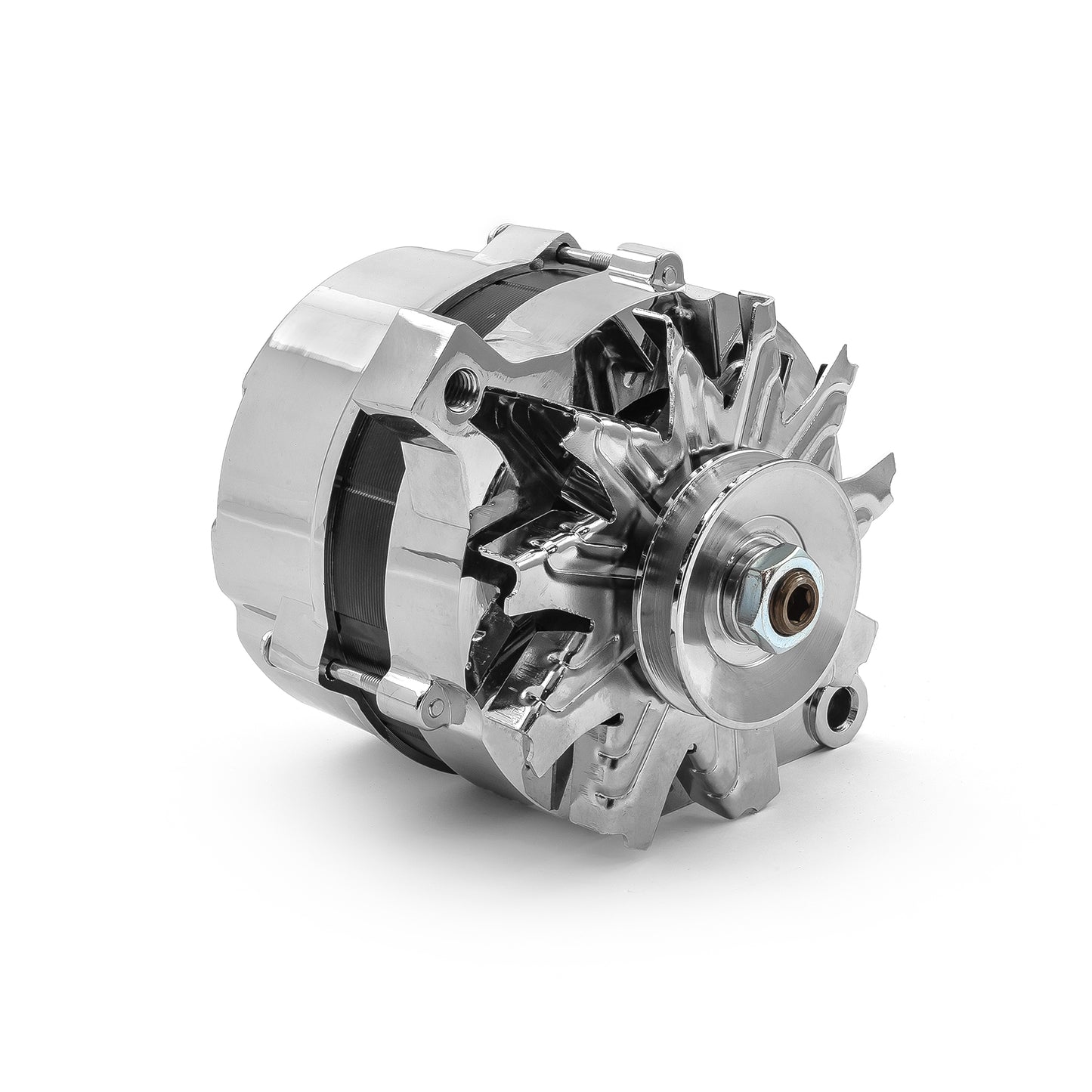 Alternador de alto rendimiento con correa trapezoidal de 110 A para Ford 1G (1963-1995) [cromado]