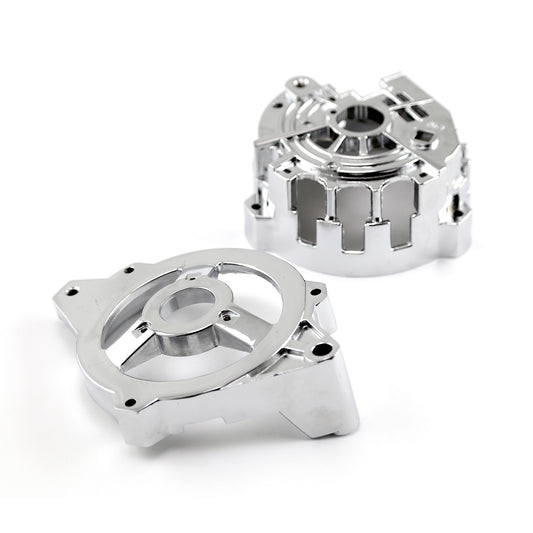 Universal GM CS130 Alternator Housing Case Internal Regulator Front and Rear Cover [Chrome]
