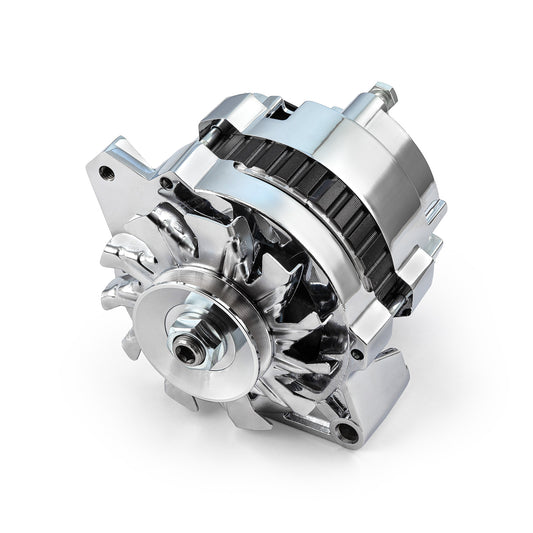Alternador universal GM 7935 CS130 de 130 amperios con correa trapezoidal [cromado]