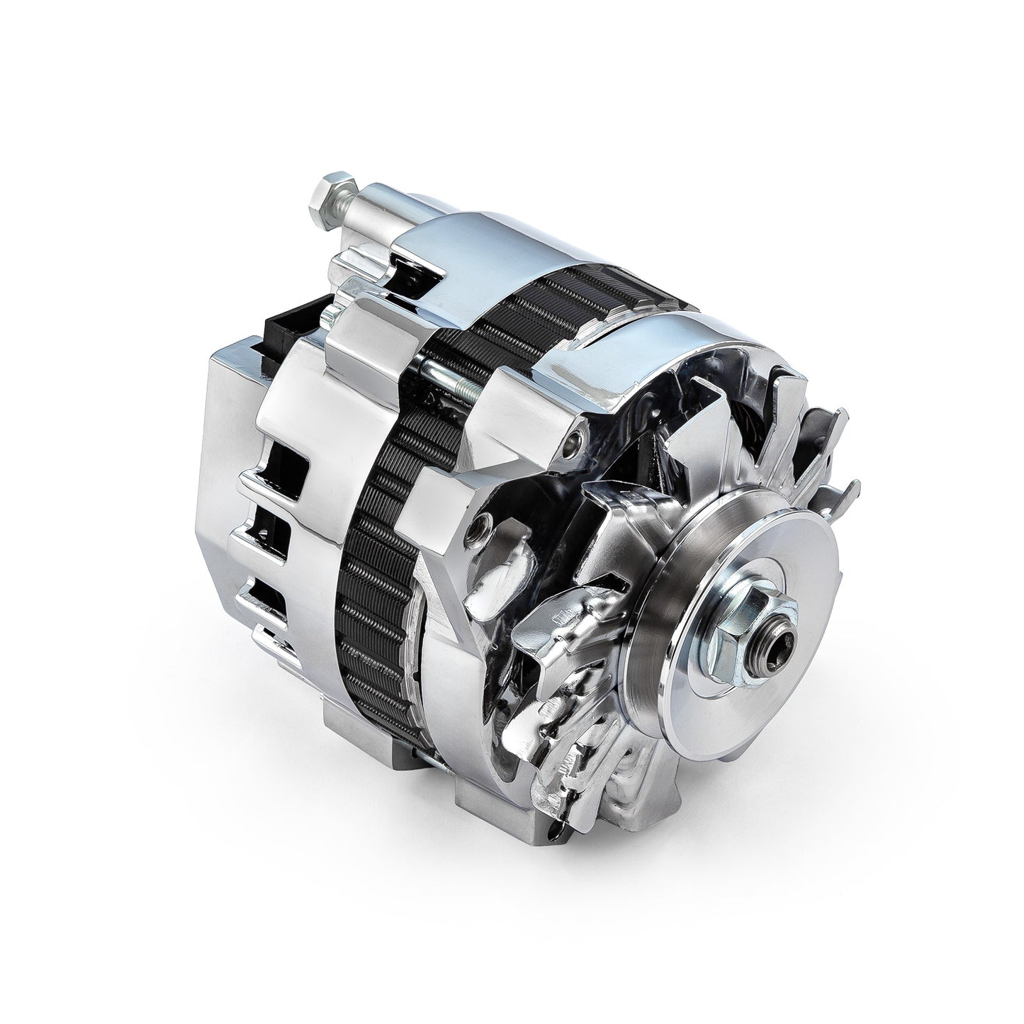 Alternador universal GM 7935 CS130 de 130 amperios con correa trapezoidal [cromado]