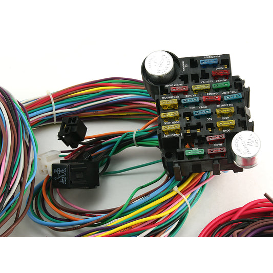 Kit de arnés de cableado universal de 22 circuitos para Street Rod, Hot Rod y Race Car