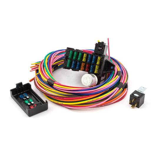 Universal 14 Circuit Wiring Harness Kit Street Rod Hot Rod Race Car