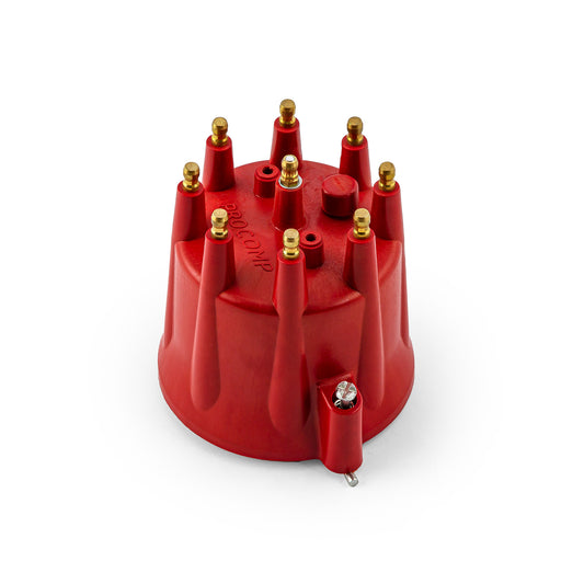 Tapa de distribuidor macho Pro Billet con clip - Rojo [Estilo MSD 91 mm]