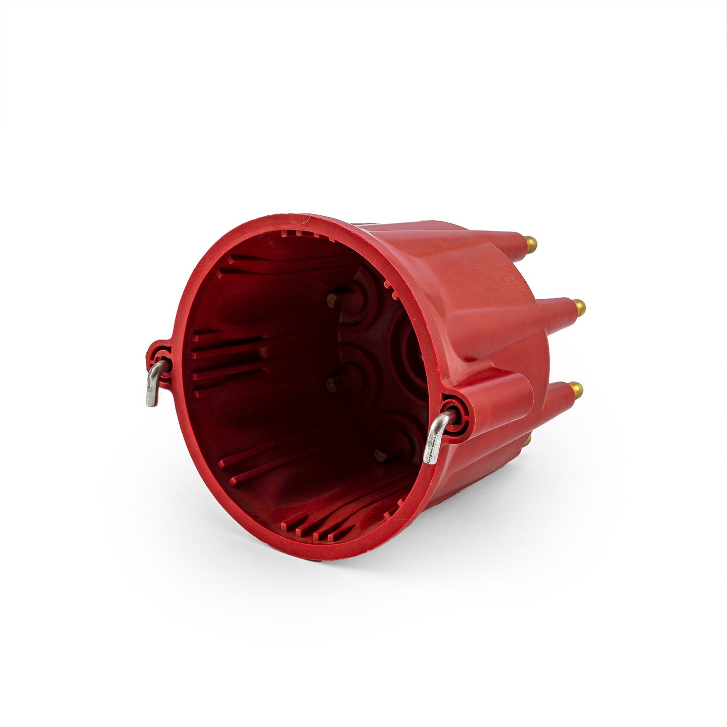 Tapa de distribuidor macho Pro Billet con clip - Rojo [Estilo MSD 91 mm]