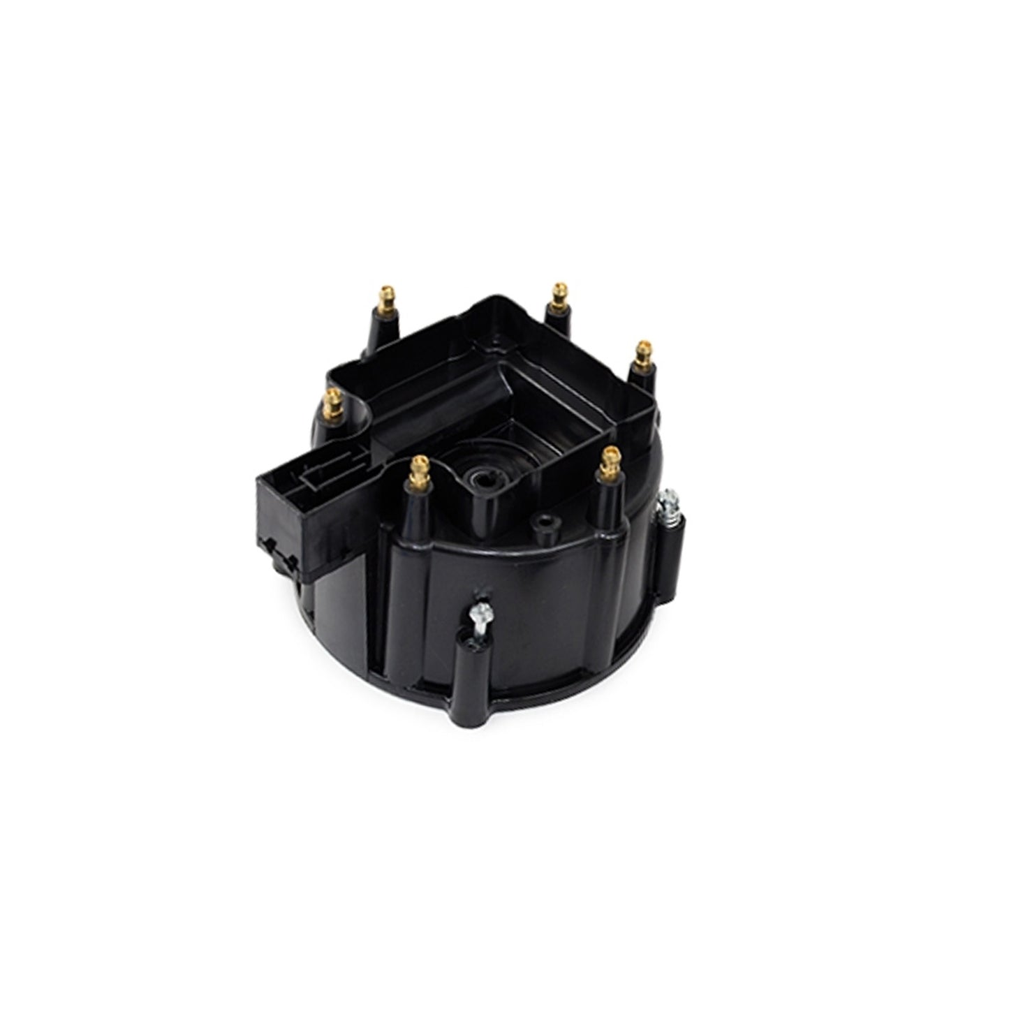 HEI Replacement Distributor Cap Brass Terminals 6 Cylinder - Black