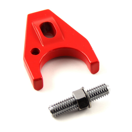 Abrazadera de sujeción para distribuidor de aluminio rojo Chevy SBC 350 BBC 454