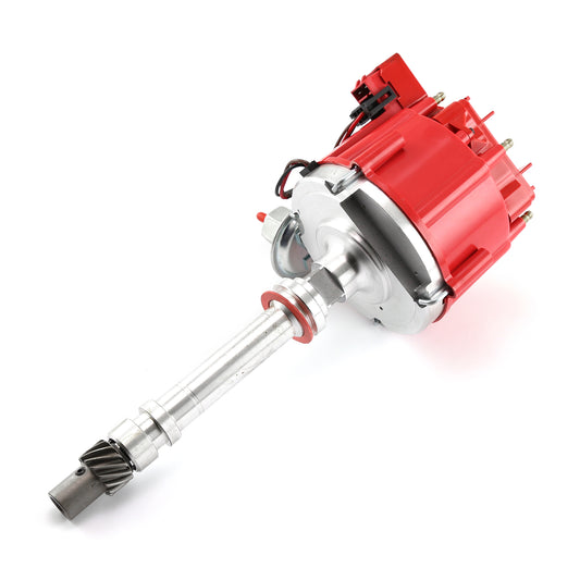 Distribuidor HEI de bobina para Chevy V6 3.8L 4.3L Serie 6000 65K - [Rojo]