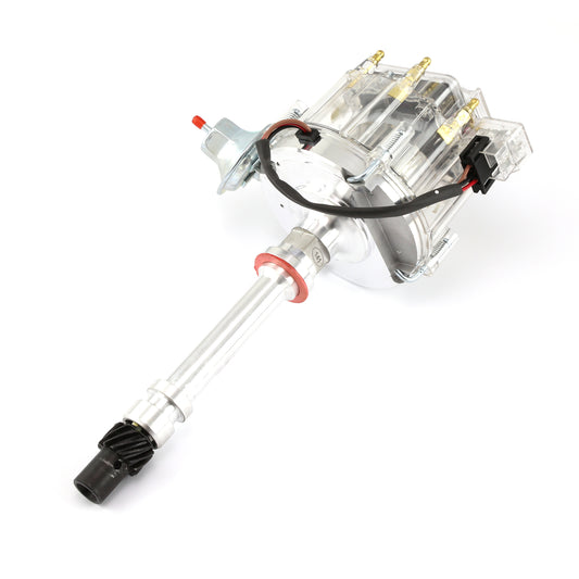Distribuidor HEI de bobina de 65K para Chevy SBC 350 BBC 454 Serie 6000 [Transparente]