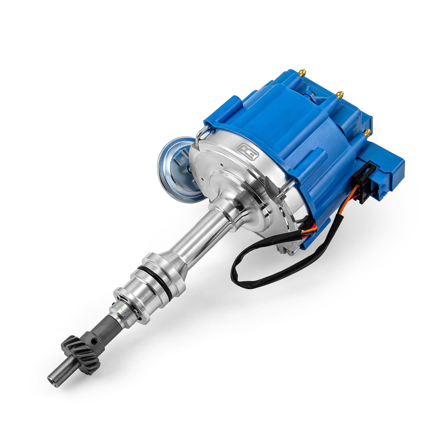 Distribuidor HEI de bobina de 65 000 cc para Ford 351C Cleveland 460, principios de la serie 6000 [Azul]