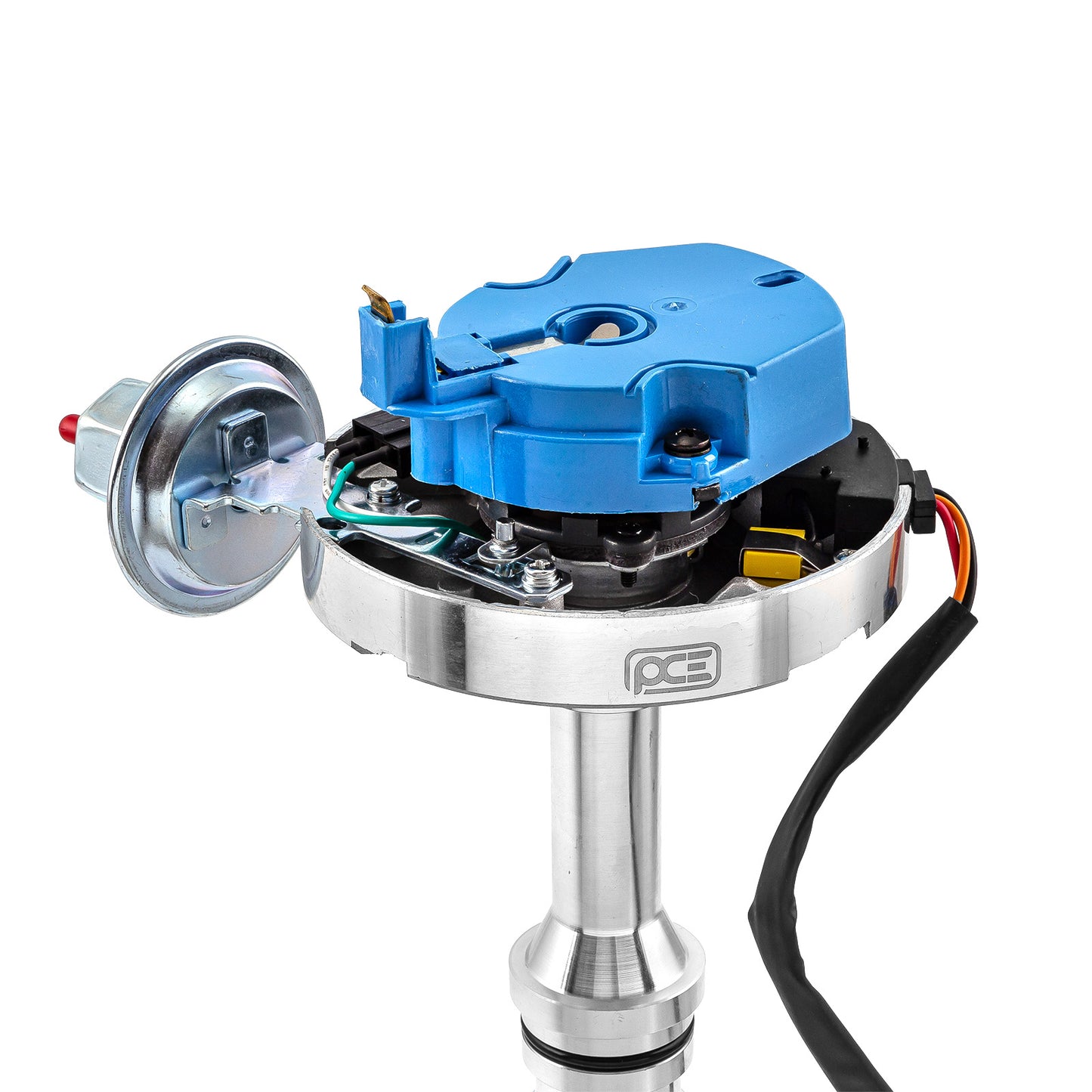Distribuidor HEI de bobina de 65 000 cc para Ford 351C Cleveland 460, principios de la serie 6000 [Azul]