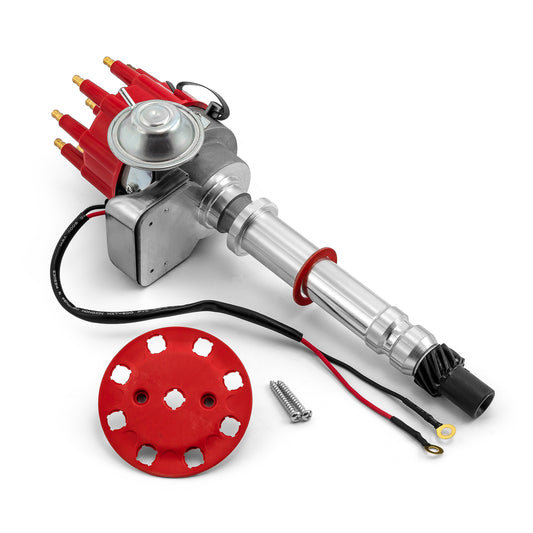 Chevy SBC 350 BBC 454 7000 Series Ready to Run Distributor [Red]