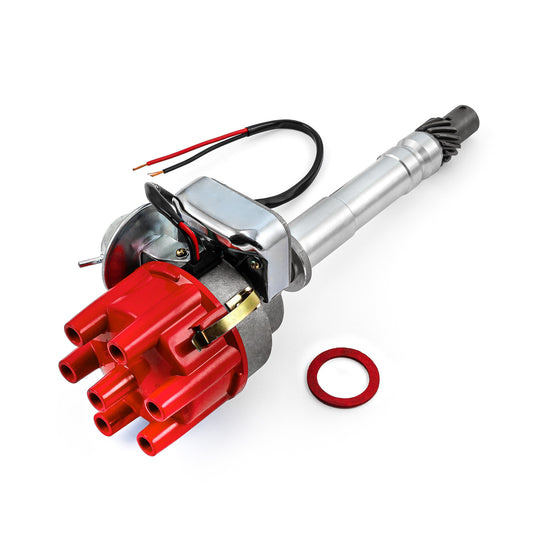 Chevy V6 3.8L 4.3L 7000 Series Ready to Run Distributor [Red]
