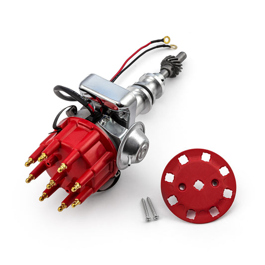 Distribuidor Ford 351W Windsor Serie 7000 listo para usar [Rojo]