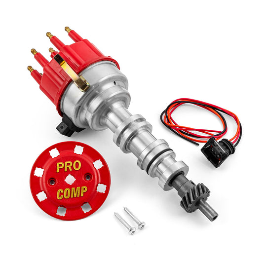 Ford FE 390 427 428 8020 Series Pro Billet Ready to Run Distributor [Red]