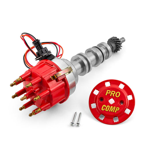 Ford FE 390 427 428 8020 Series Pro Billet Ready to Run Distributor [Red]