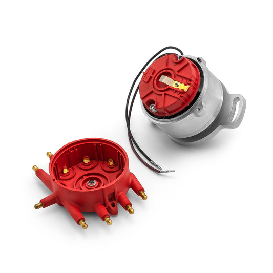 Distribuidor Ford Flathead de 2 pernos 239, serie 8000, 1939-1948, Pro Billet [Rojo]