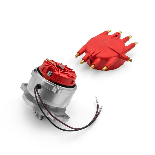 Distribuidor Ford Flathead de 2 pernos 239, serie 8000, 1939-1948, Pro Billet [Rojo]