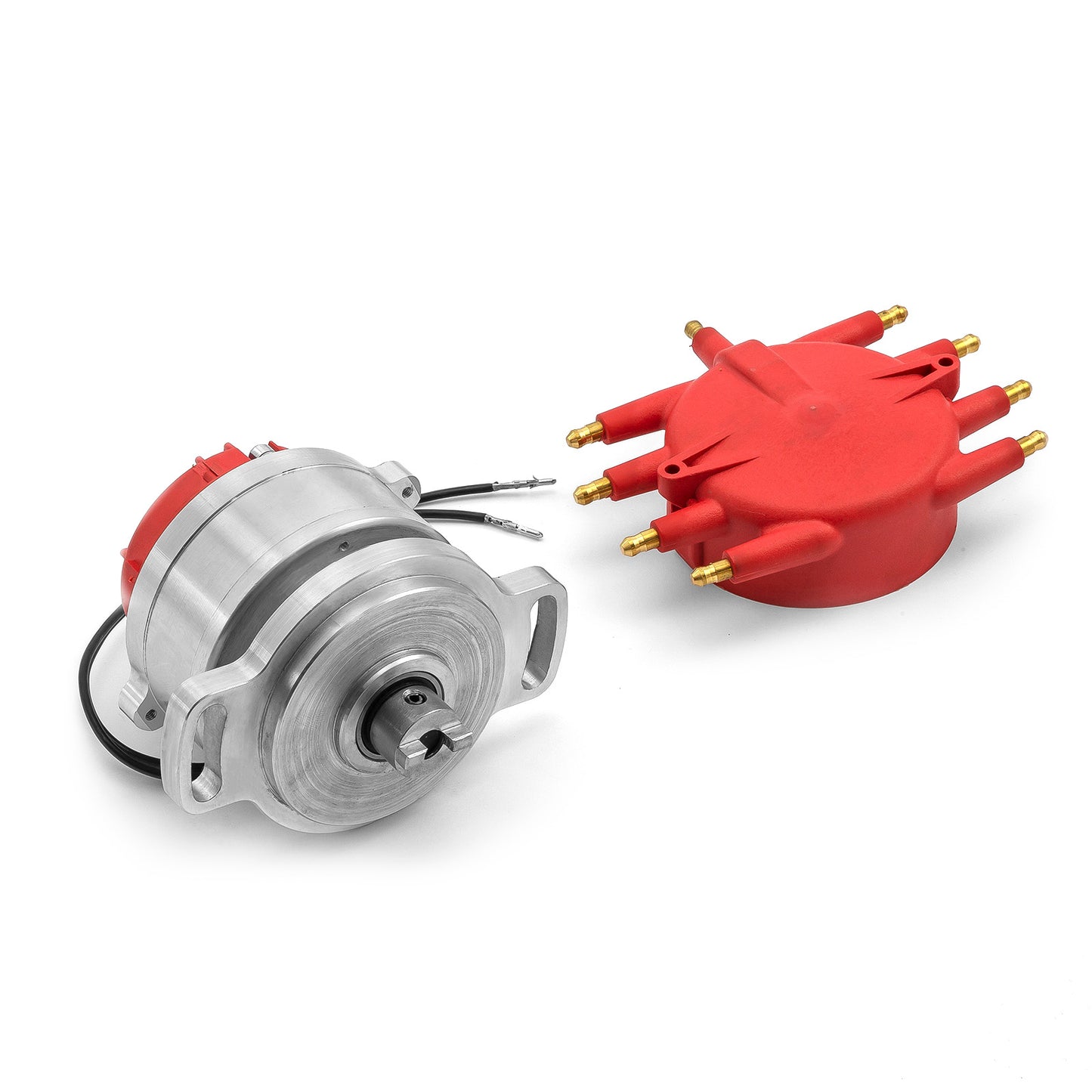 Distribuidor Ford Flathead de 2 pernos 239, serie 8000, 1939-1948, Pro Billet [Rojo]