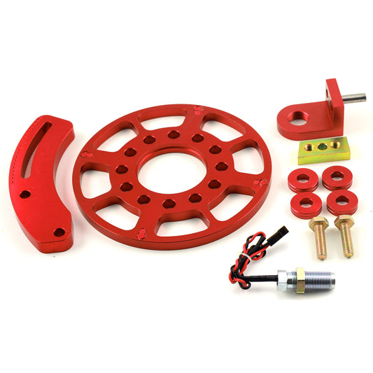 Kit de gatillo de manivela magnético de aluminio de 7" para Ford SB 289 302 351 Windsor