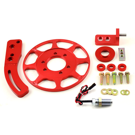 Kit de gatillo de manivela magnético de aluminio de 8" para Chevy BBC 454