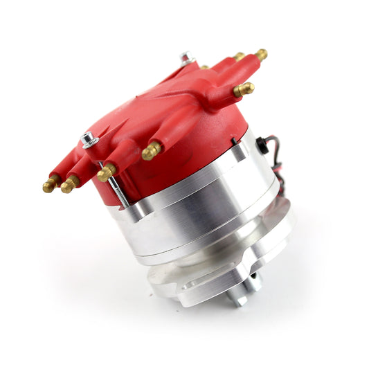 Distribuidor Ford Flat Head 239 1939-48 8020 Series Pro Billet listo para usar [Rojo]