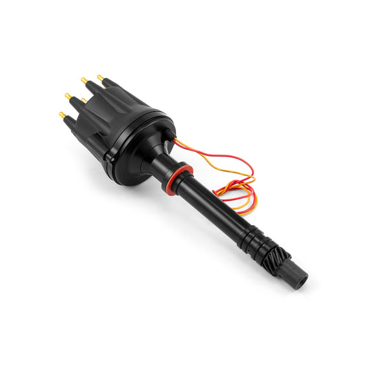 Chevy SBC 350 BBC 454 8000 Series Pro Billet Distributor [Black Screw-on]