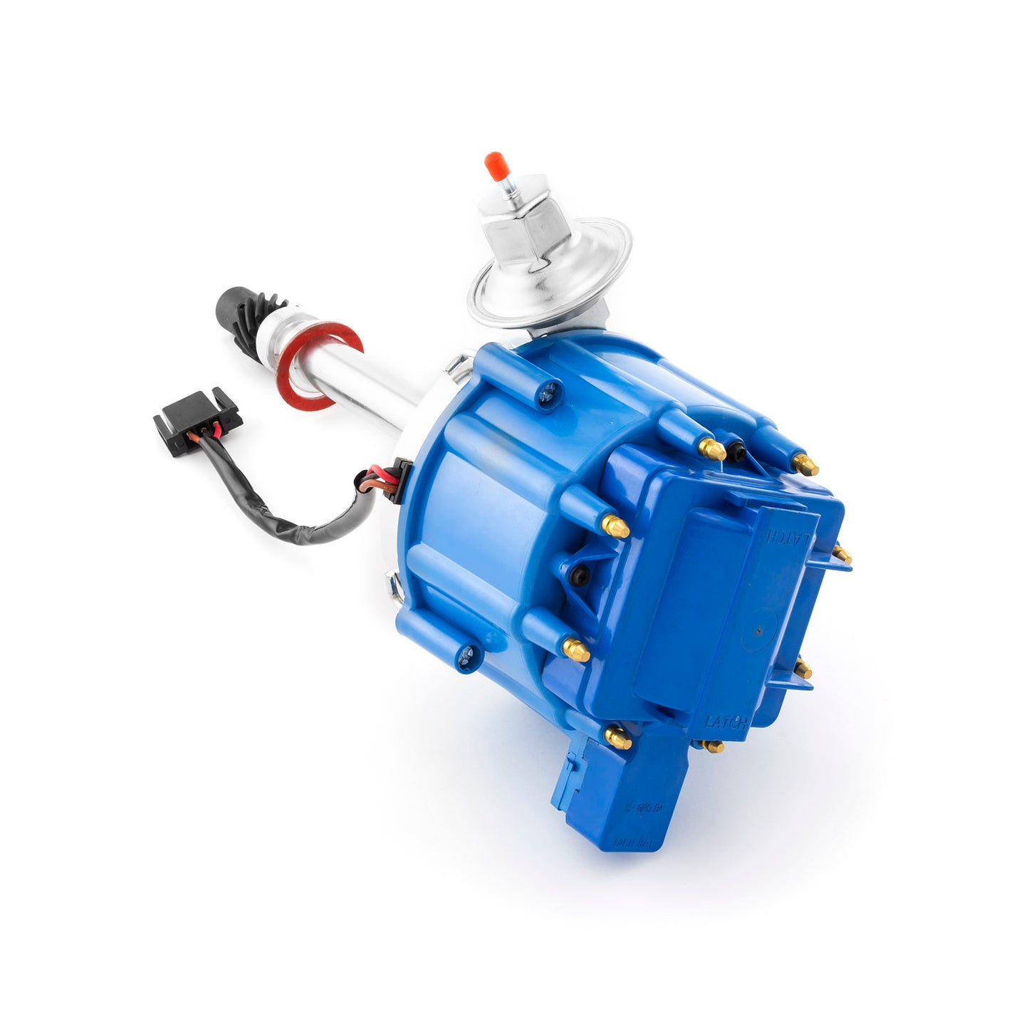 Distribuidor HEI de bobina de 65K para Chevy SBC 350 BBC 454 Serie 6000 [Tapa azul]