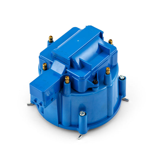 Kit de actualización de tapa de distribuidor HEI, rotor, bobina de 65 000 rpm, color azul, para 6 cilindros