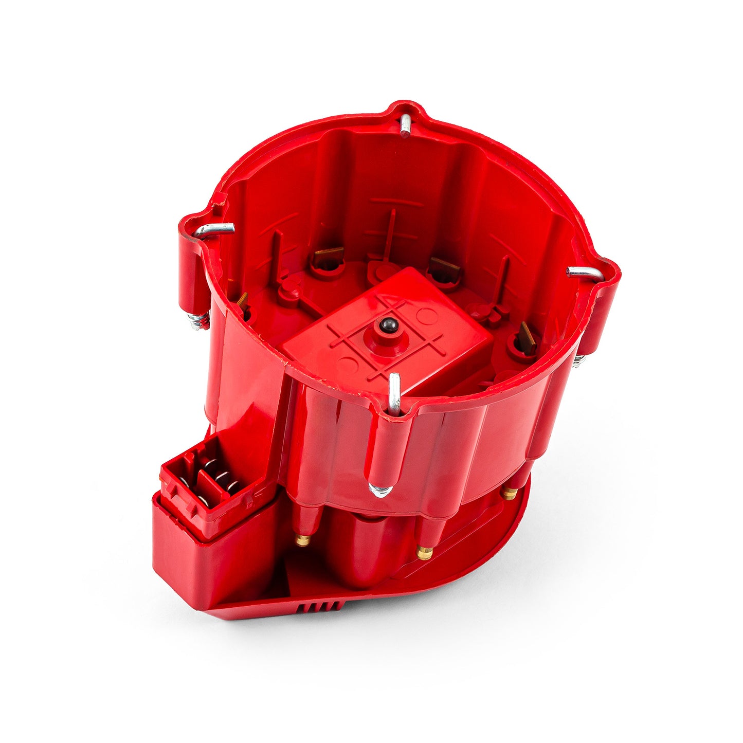 Kit de actualización de tapa de distribuidor HEI, rotor de bobina de 65 000 rpm, color rojo